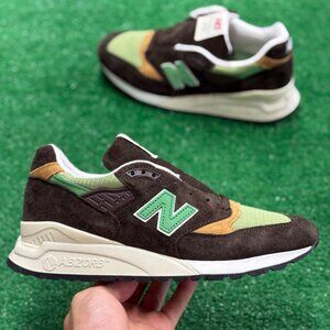 New Balance 998 MiUSA Teddy Santis Brown Green Mens U998BG NEW Multi Sz